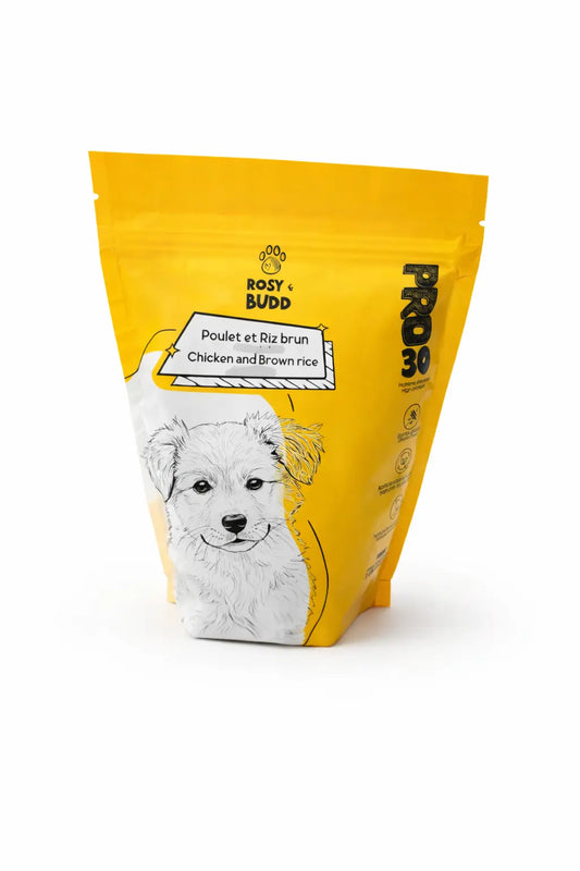 PUP30 Nourriture pour chiot au poulet & riz brun (20 lbs)